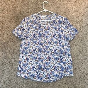 Equipment Silk Shirt with Deer Print Size XS